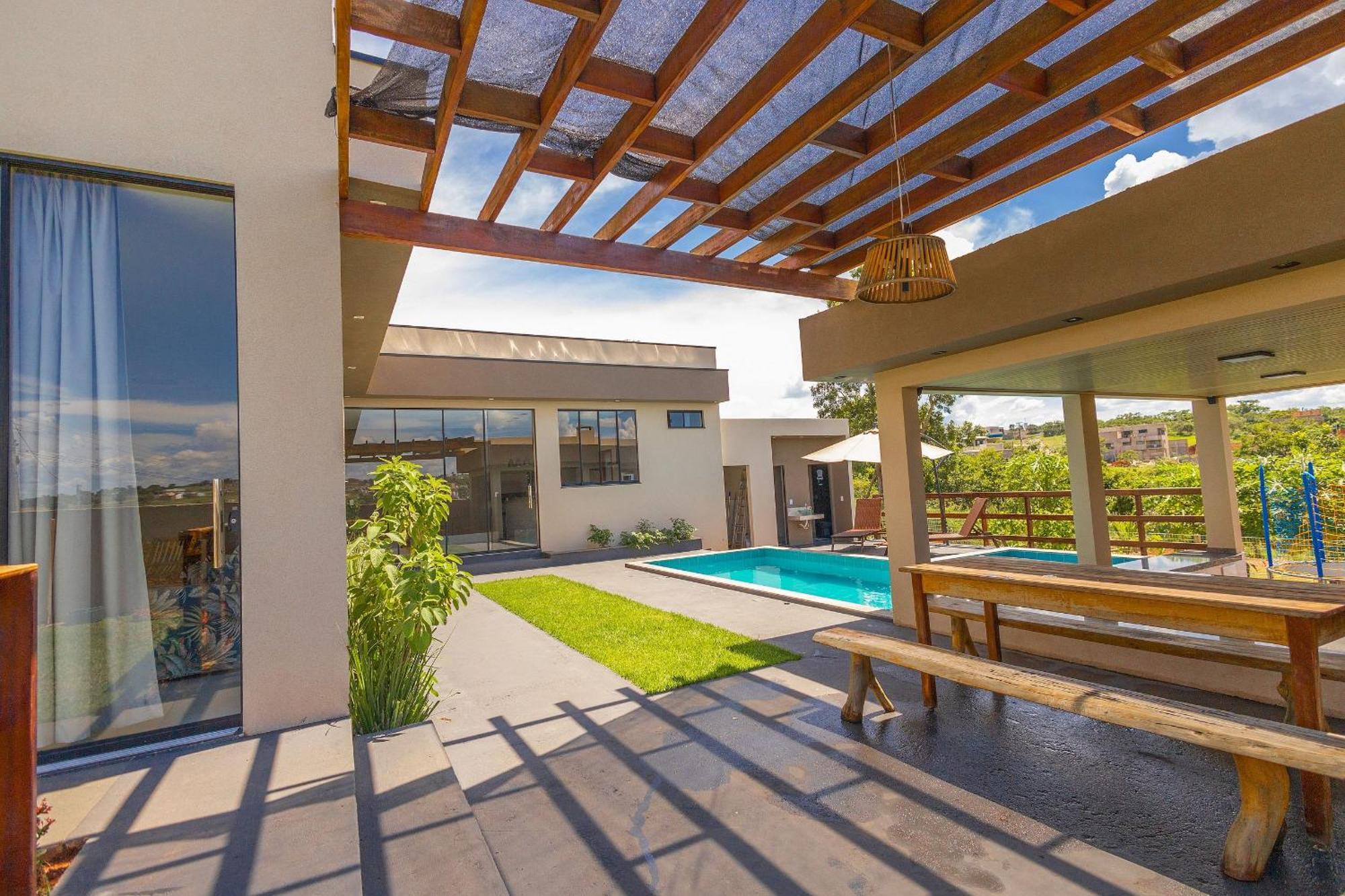 Charmosa Casa C/ 3 E Piscina Com Hidro Casa de férias *